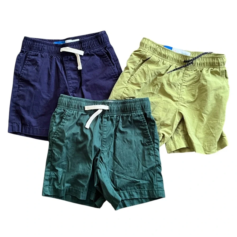BOYS LOT OF SHORTS Blue Green Teal DOCK SHORT & JOGGER SHORT Old Navy S 6-7